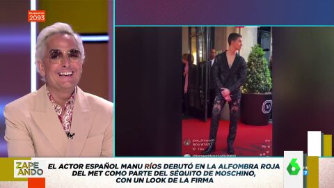 Josie analiza el look azabache del actor Manu Ríos en su debut en la Gala Met