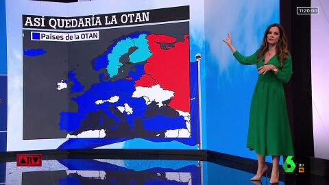 (13-05-22) Así quedaría el mapa de Europa tras la incorporación de Suecia y Finlandia a la OTAN