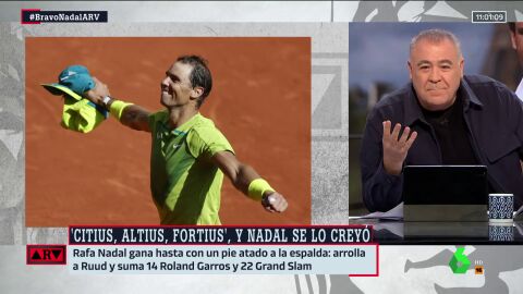 (06-06-22) El mensaje de admiración de Ferreras a Nadal: "El hombre que ha convertido la victoria ante la adversidad en una rutina"