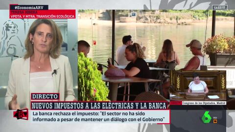 (13-07-22) Teresa Ribera asegura que el impuesto a las eléctricas no repercutirá en los clientes: "Vamos a buscar su máxima eficacia"