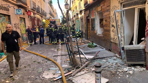  (16-09-22) Herida una mujer tras la explosión de gas en una vivienda del centro de Madrid