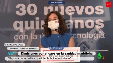 (04-11-22) El PP se contradice: Ruiz Escudero niega "boicot" en la sanidad madrileña pero Ayuso y Almeida señalan a la izquierda