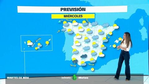(08-11-22) Lluvias localmente fuertes y persistentes en zonas de Galicia, sistema Central occidental y en Extremadura