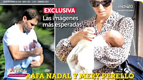 Rafa Nadal y Mery Perelló disfrutan junto a su bebé del tiempo en familia