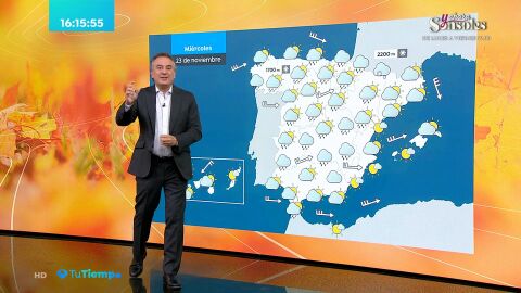 (22-11-22) Vientos fuertes en el noroeste de Galicia, Cantábrico, Baleares, litoral valenciano, entorno de Alborán y áreas de montaña