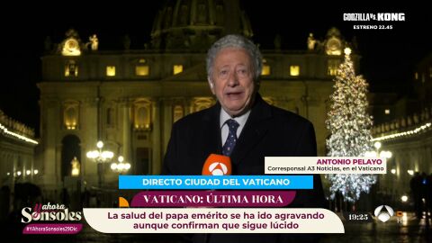Antonio Pelayo, corresponsal en El Vaticano: "Está lúcido y espera superar esta doble crisis de salud"