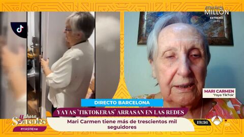 Mari Carmen, la yaya influencer, empezó en redes gracias a su nieto: "No sé si gano dinero, de eso se encarga él"