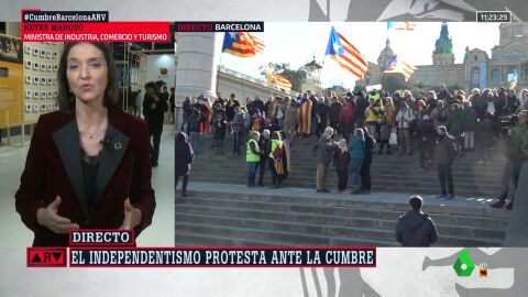 (19-01-23) Reyes Maroto, sobre las protestas independentistas de Barcelona: "Muchos catalanes saben que la agenda de Sánchez lleva a la concordia"