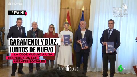 (23-02-23) Garamendi retoma la cordialidad con Díaz y los sindicatos para firmar la Estrategia de Seguridad y Salud laboral