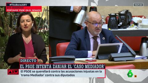 (02-03-23) Eva Granados ataca al PP tras señalar al PSOE por el 'caso Mediador': "Feijóo mantiene imputados en sus escaños"