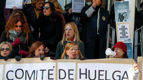 (09-03-23) Los letrados judiciales salen a la calle en Madrid mientras las negociaciones con Justicia siguen en punto muerto