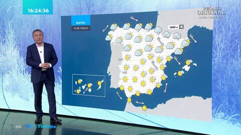 (13-03-23) Intervalos de viento fuerte en la costa de Galicia, Cantábrico, bajo Ebro, Ampurdán y entorno de Alborán