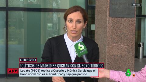 (16-03-23) Mónica García reconoce el "error" de cobrar el bono social térmico y asegura que intentará devolverlo