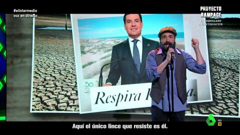 (24-04-23) 'Juan Luis Guerra' canta a Juanma Moreno y la sequía en Doñana: "Ojalá que llueva, joder, en mayo"