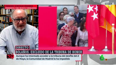 (02-05-23) "Es un espectáculo fascinante": la sorpresa de González Urbaneja al ver cómo la Comunidad de Madrid impide a Félix Bolaños subir a la tribuna