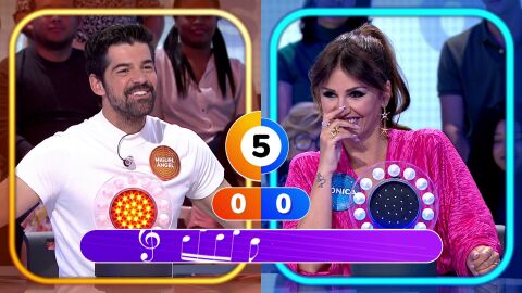 Miguel Ángel Muñoz, vacilón con Mónica Cruz en el duelo final: “Ojito, que estoy al VAR”