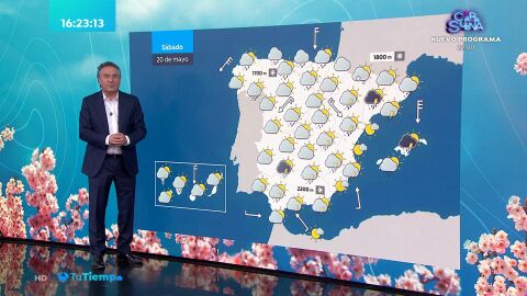 (19-05-23) Probables chubascos y tormentas localmente fuertes en la zona de Levante y norte de Mallorca, sureste peninsular y Andalucía