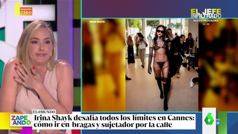 El outfit de Irina Shayk en Cannes con bragas y sujetador que 'impacta' a Isabel Forner